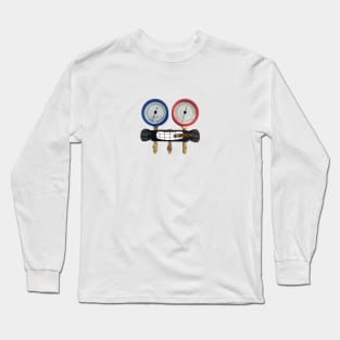 Refrigerant Gauges with Teeth & Cigar Long Sleeve T-Shirt